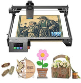 Longer RAY5 10W Laser Engraver 10000mW Output 32-bit Motherboard, App Offline Control, DIY Engraver Tool for Metal/Glass/Wood,Engraving Area 400 x 400mm QFLONGER