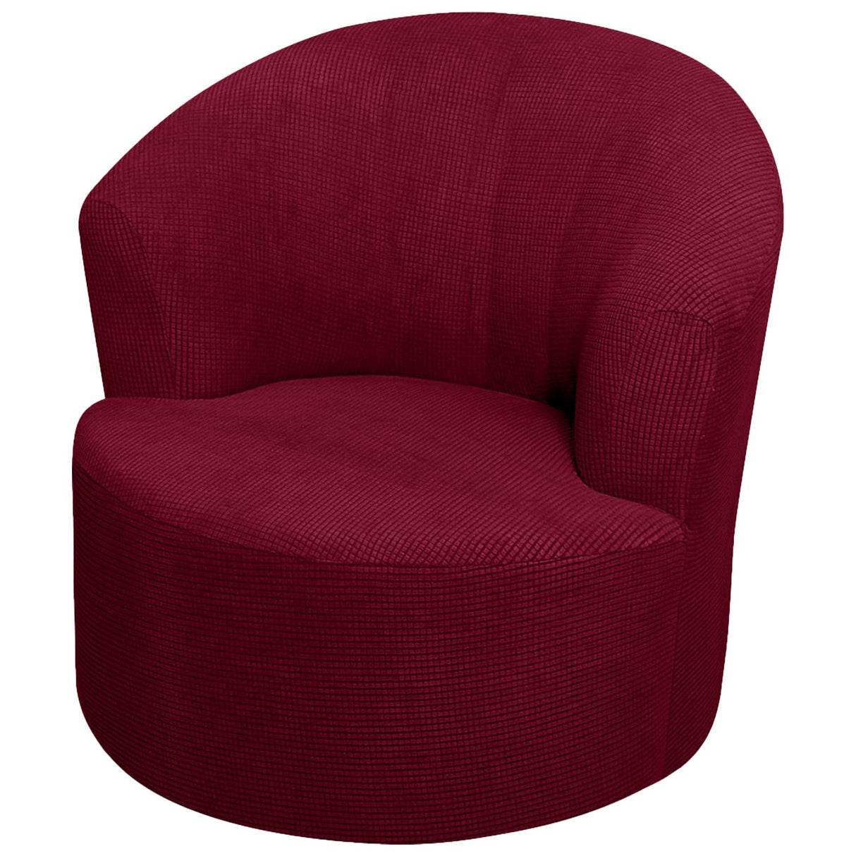 SZJIAHTM Round Club Swivel Barrel Chair Cover Modern Accent Round Club Armchair Slipcover Soft Stretch Chair Covers for Living Room SZJIAHTM