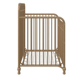 Little Seeds Ivy 3-in-1 Convertible Metal Crib, JMPA Certified, Gold Little Seeds