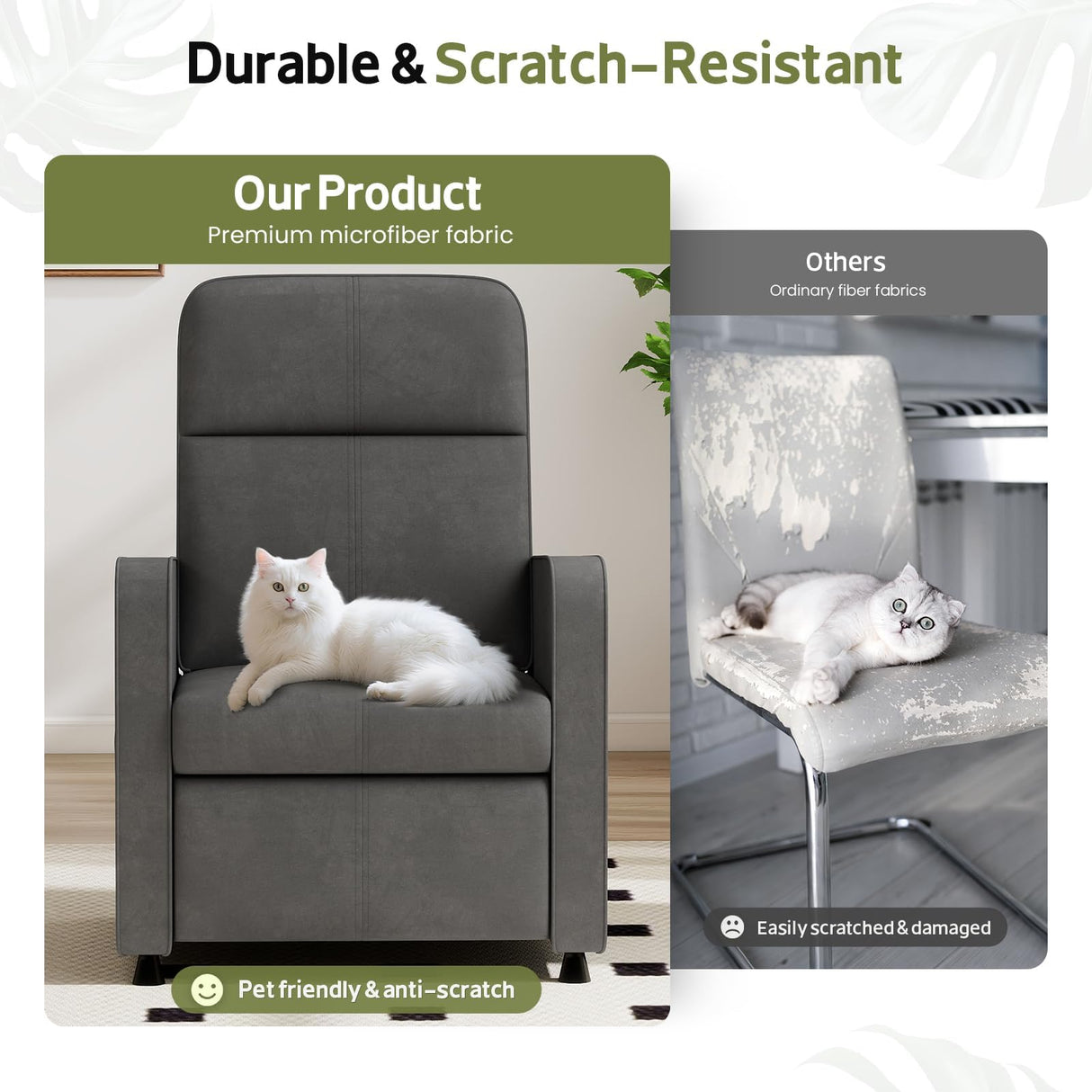 Lamtor Power Lift Recliner Chair - Cat Scratch Proof Electric Recliner for Adults, Pet-Friendly Plush Fleece, Remote-Control Lift Chair with Side Pockets and Footrest, Grey Lamtor