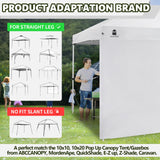MordenApe Sunshade Sidewall for 10x10 Pop Up Canopy Gazebos Tent - Straight Leg, Instant Waterproof Canopy SunWall, 1 Pack Canopy Sidewall Only (Spliceable, White) MordenApe