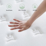 Dourxi Full Size Mattress, 14 Inch Hybrid Mattress in a Box, Full Mattress with Gel Memory Foam and Individual Pocket Springs, Cooling Sleep and Pressure Relief, Plush Feel, 54 * 75 * 14 Inch Dourxi