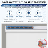 Grandekor Motorized Roller Shade with Remote Control,Motorized Blinds 100% Blackout Electric Shades, Cordless Window Blinds Shades for Bedroom Living Room Office,White,W34 xH72 Grandekor