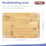 Eohcofys Book Binding Kits, Book Press Binding Materials Tools Bookbinding Kit for Beginners 11.6 x 7.9 Inch Eohcofys