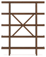 Signature Design by Ashley Lyncott Mid-Century Modern Freestanding 5-Tier 70" Etagere Bookcase, Light Brown Signature Design by Ashley