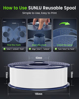 SUNLU PETG Filament 1.75mm Bundle, Less Stringing and Good Layer Adhesion 3D Printer Filament, Individually Vacuum Packed, 2kg in Total, 1kg per Spool, PETG 2 Pack, Black+White SUNLU