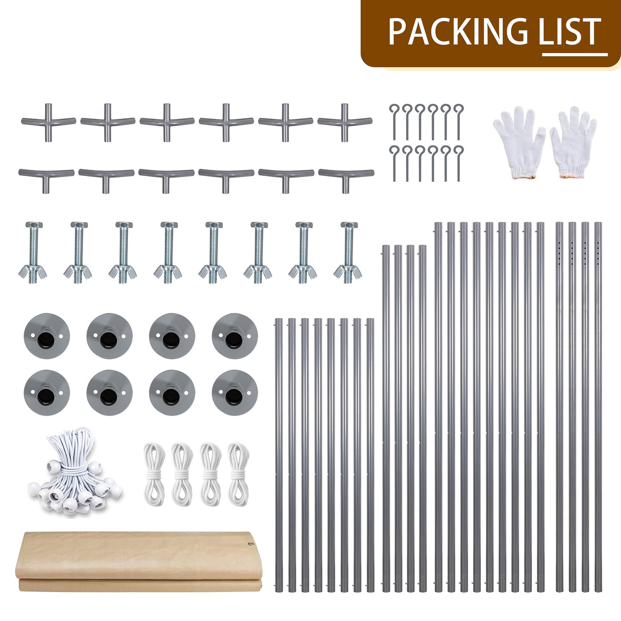 Nuturelly 10x20 FT Carport Heavy Duty Portable Garage, Upgraded Car Canopy Shelter Patry Tent with Steel Frame for SUV, Car, Truck and Tractors Nuturelly