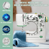 Lastempa Mini Dual-Speed SewingMachine Double Needle & Double Thread16 Stitch Modes Beginner-FriendlyHousehold Sewing Machine | ldeal forAdults & Beginners Lastempa