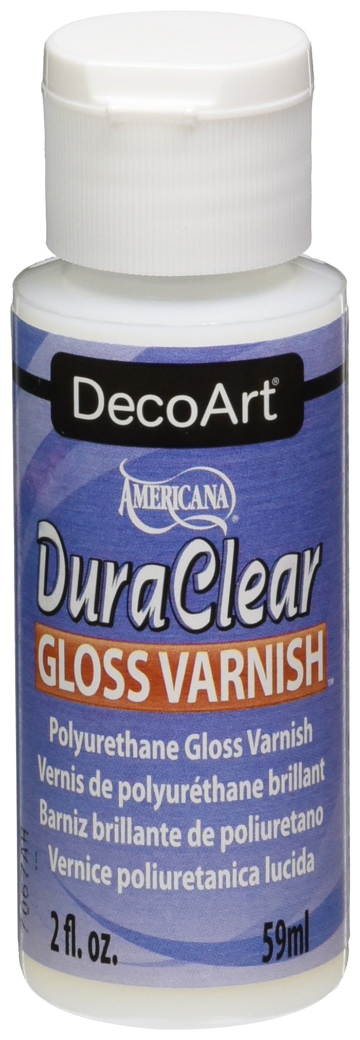DecoArt DuraClear Gloss Varnish-2oz, 2 Fl Oz (Pack of 1), Blue DecoArt