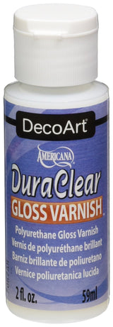 DecoArt DuraClear Gloss Varnish-2oz, 2 Fl Oz (Pack of 1), Blue DecoArt