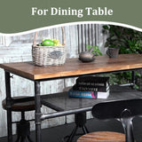 LOKKHAN Set of 2 Rustic Industrial Bar Stool-24-30 Tall Adjustable Metal Swivel Wooden Top Barstools-Counter Height Bar Height-Vintage Farmhouse Kitchen Breakfast Cafe Stool-with Backrest LOKKHAN