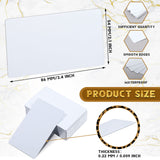 Ctosree 500 Pcs White Sublimation Metal Business Card Blanks 0.22 mm Aluminum Blanks Name Card 3.39 x 2.13 Inch Thick Aluminum Alloy Sublimation Cards for Office Business Blank DIY Printing Engrave Ctosree