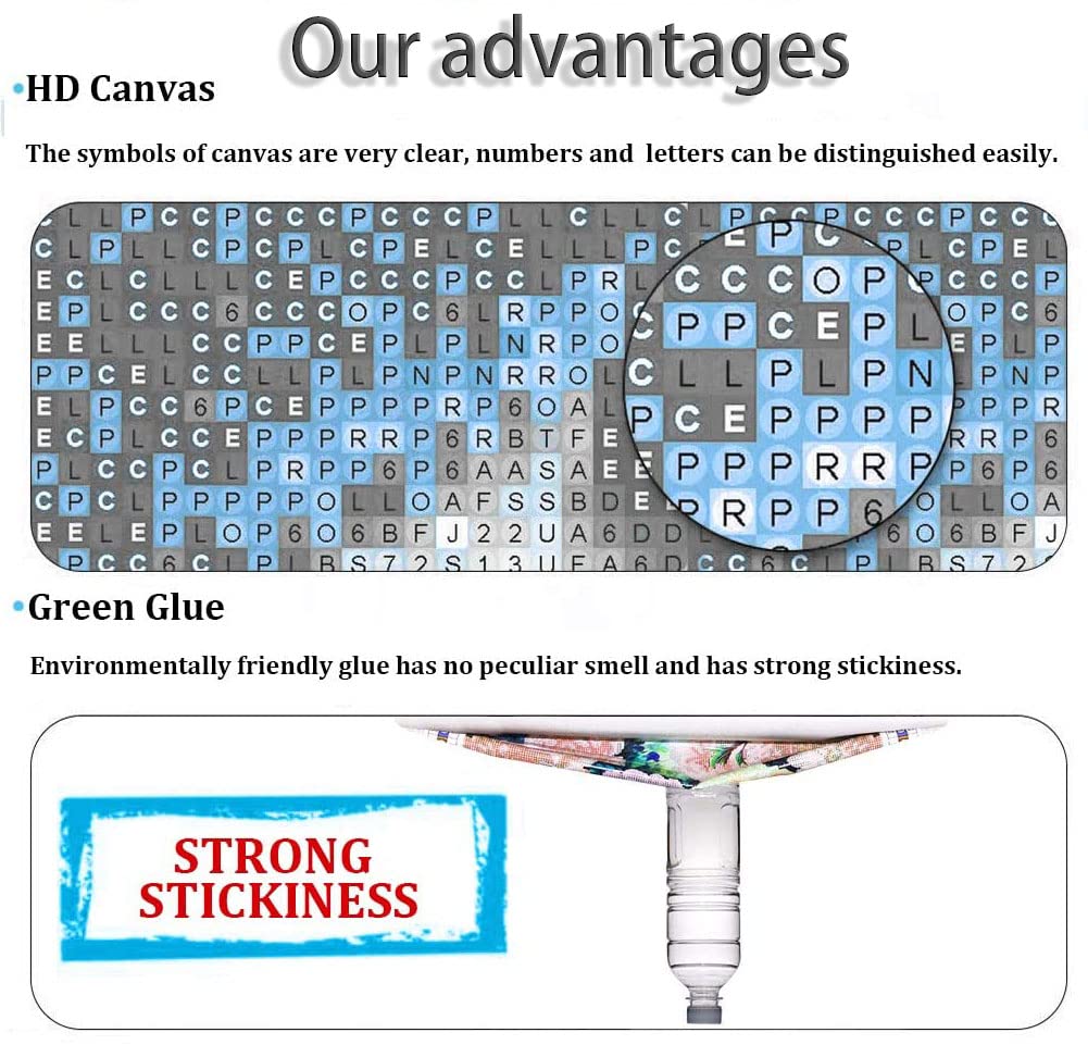 Dlylust Rustic Flower Diamond Art Painting Kits for Adults - Full Drill Diamond Dots Paintings for Beginners, Round 5D Paint with Diamonds Pictures Gem Art Painting Kits DIY Crafts Kits 12x16inch Dlylust