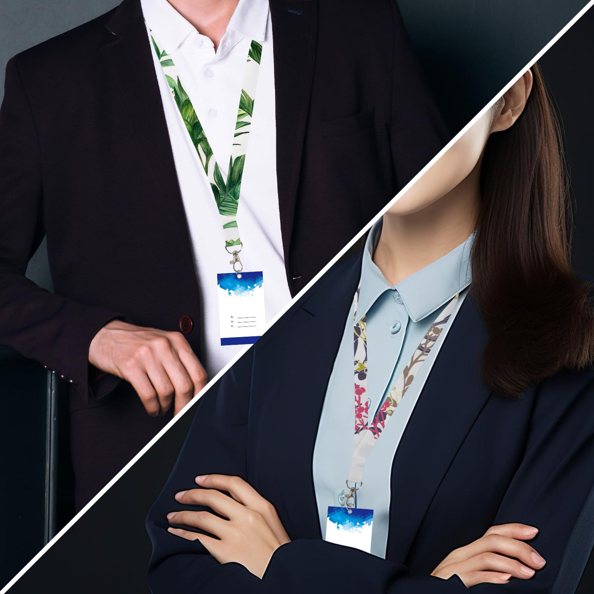 RYKOMO 20 Pieces Sublimation Blank Lanyards White Sublimation Lanyards Neck Lanyards with Badge Holder DIY Sublimation Lanyards with Detachable Buckles Heat Transfer Lanyards for Keychain Card Name RYKOMO