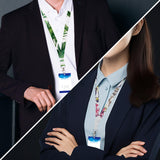 RYKOMO 20 Pieces Sublimation Blank Lanyards White Sublimation Lanyards Neck Lanyards with Badge Holder DIY Sublimation Lanyards with Detachable Buckles Heat Transfer Lanyards for Keychain Card Name RYKOMO