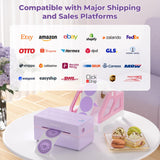 MUNBYN Bluetooth Thermal Label Printer, 130B Wireless 4x6 Shipping Label Printer for Shipping Packages Small Business Office or Home, Compatible with iPhone Android iPad Windows macOS Chrome Etsy eBay MUNBYN