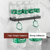 VOLPONE Bathroom Shelves Wall Mounted Glass Shelf for Floating Shelf Tempered Glass Shelves 2 Tier Bathroom Wall Organizer(Black) VOLPONE