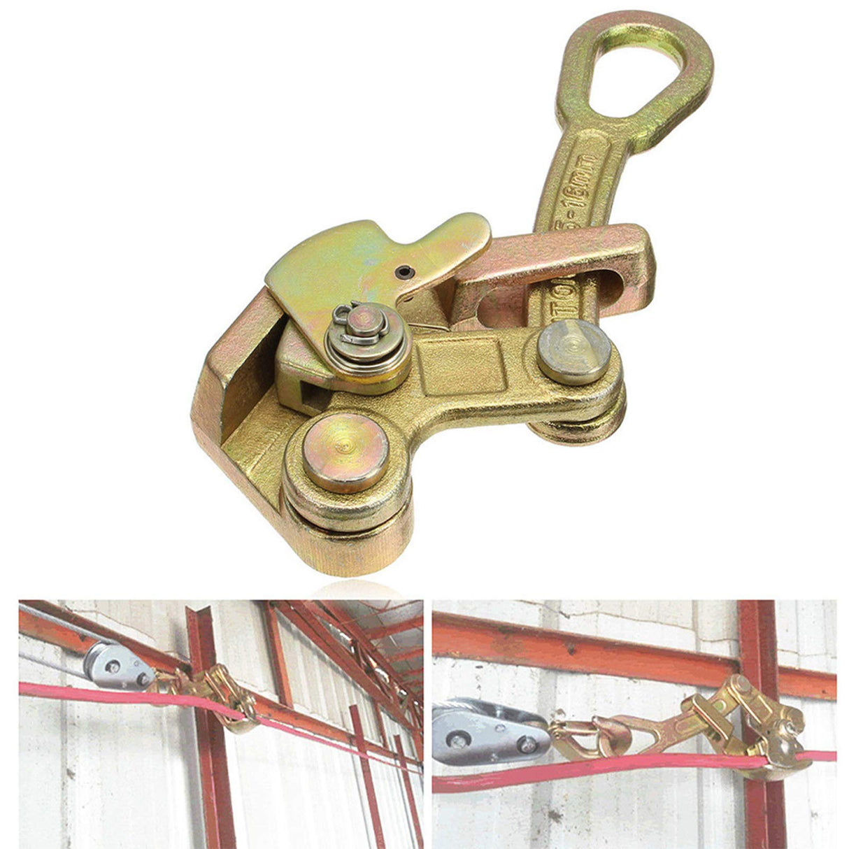 Mr.EV Cable Grip Wire Gripper Steel Cable Puller Tool for Wire Rope,Pulling 2204 Lbs (1T) Mr.EV