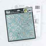 24-Pack of 8 x 8" Wallpaper Tiles for Kitchen Backsplash in Teal and Silver Leaves Design. Peel and Stick Paper Tile Renter Friendly Backsplash. Self Stick Paper Wall Tiles for Your Home Main Street