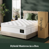 King Mattress, 14-Inch Luxury Hybrid Mattress, Fiberglass-Free Mattress in a Box with Gel-infused Memory Foam, Individual Pocket Spring for Motion Isolation-Edge Support,CertiPUR-US,10-Year Warranty FP FLEXPEDIC
