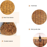 26" 34" 36" 40" 42" 46" 48" 54" 60" 66" 72" Wide, Blackout Bamboo Roll Up Shade For Outdoor Patio Privacy, Bamboo Roller Blind With Lift, Cordless Bamboo Roman Window Curtain For Balconies(36"W x 84"H ZXBMYLV