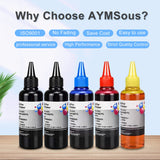 AYMSous Ink Refill Kit for Canon 250 251 270 271 280 281 1200 2200 PG240 CL241 PG245 CL246 PG210 Refillable Ink Cartridge, CIS CISS System with 5 Syringes(5x100ML 1BK, 1PBK, 1C, 1M, 1Y) AYMSous
