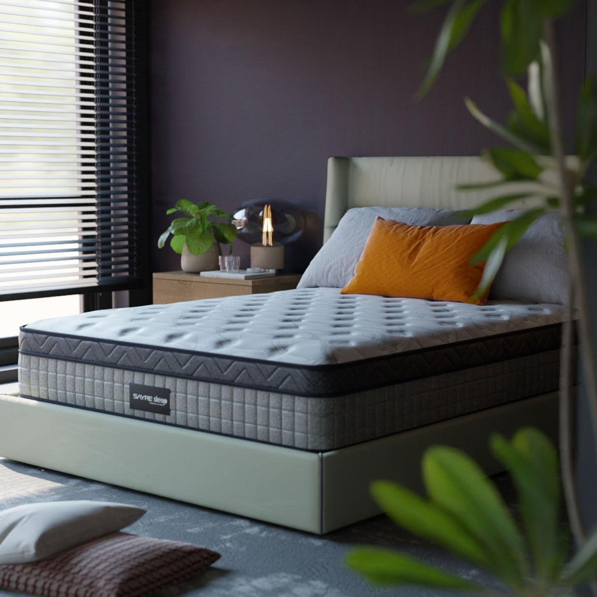 Sayre 12 Inch Queen Memory Foam Mattress in a Box – Cooling Gel Infused, Medium Firm Support, CertiPUR-US & Oeko-TEX Certified, Pressure Relief Mattress for Back Pain & Motion Isolation SAYRE SLEEP