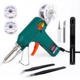 Larlarsa Soldering Gun Kit - Soldering Iron Kit with Adjustable Temp 180-520°C,ON/OFF Button,80W LED Digital Internal Heat Soldering Gun,Auto Send Tin Soldering Kit for Electronics Welding Repair DIY Larlarsa