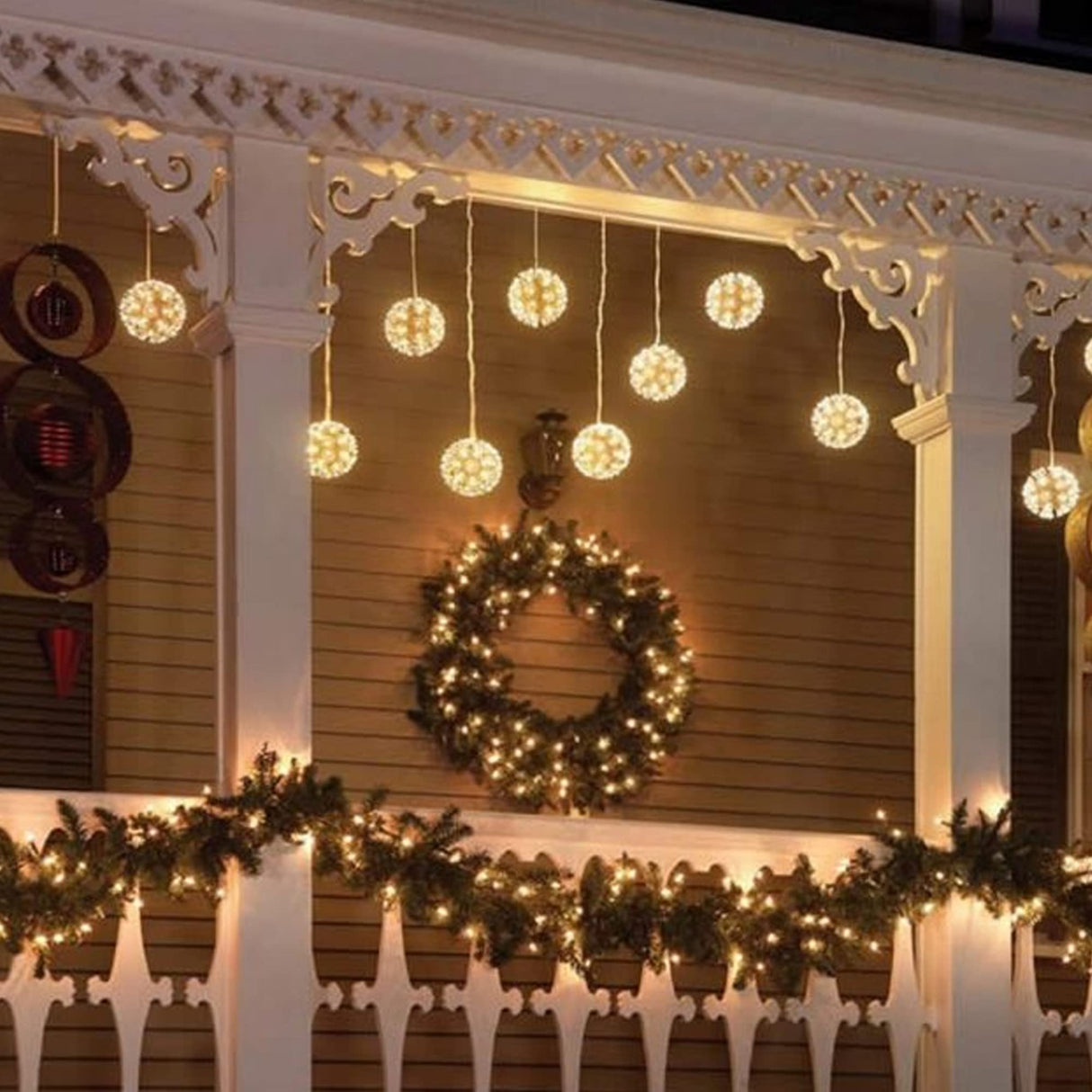 NEROSUN Battery Operated Christmas Lights, 50 LED 16FT Waterproof String Christmas Tree Lights with 8 Modes, Xmas Decorations for Indoor Outdoor Yard Wedding Home Decor, Warm White NEROSUN