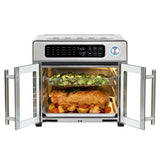 Emeril Lagasse 26 QT Extra Large Air Fryer, Convection Toaster Oven with French Doors, Stainless Steel Emeril Lagasse