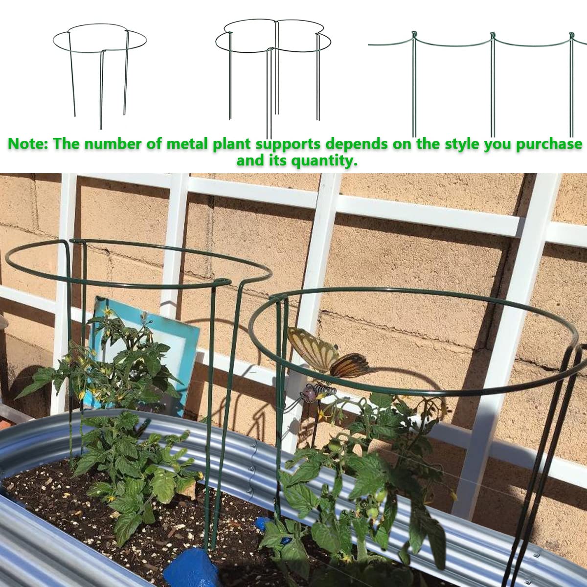 COATTOA Raised Garden Bed, Outdoor Galvanized Planter Boxes, Beds with Metal Plant Stakes, Large Stock Tank, for Vegetables 4×2×1ft COATTOA