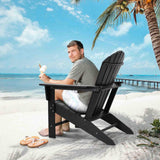 wildformers Adirondack Chair, Set of 2, Weatherproof Outdoor Fire Pit Chair, Perfect for Patio, Porch, Deck, and Garden, Black wildformers