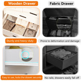 FJTJBSI 47.3" Tall Dresser for Bedroom Chests of Drawers with Charging Station 7 Drawer Dressers with Metal Slide Rail Modern Wood Closet Organizer with Large Storage for Home Office Entryway FJTJBSI