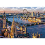 Trefl London 1000 Piece Jigsaw Puzzle Red 27"x19" Print, DIY Puzzle, Creative Fun, Classic Puzzle for Adults and Children from 12 Years Old Trefl