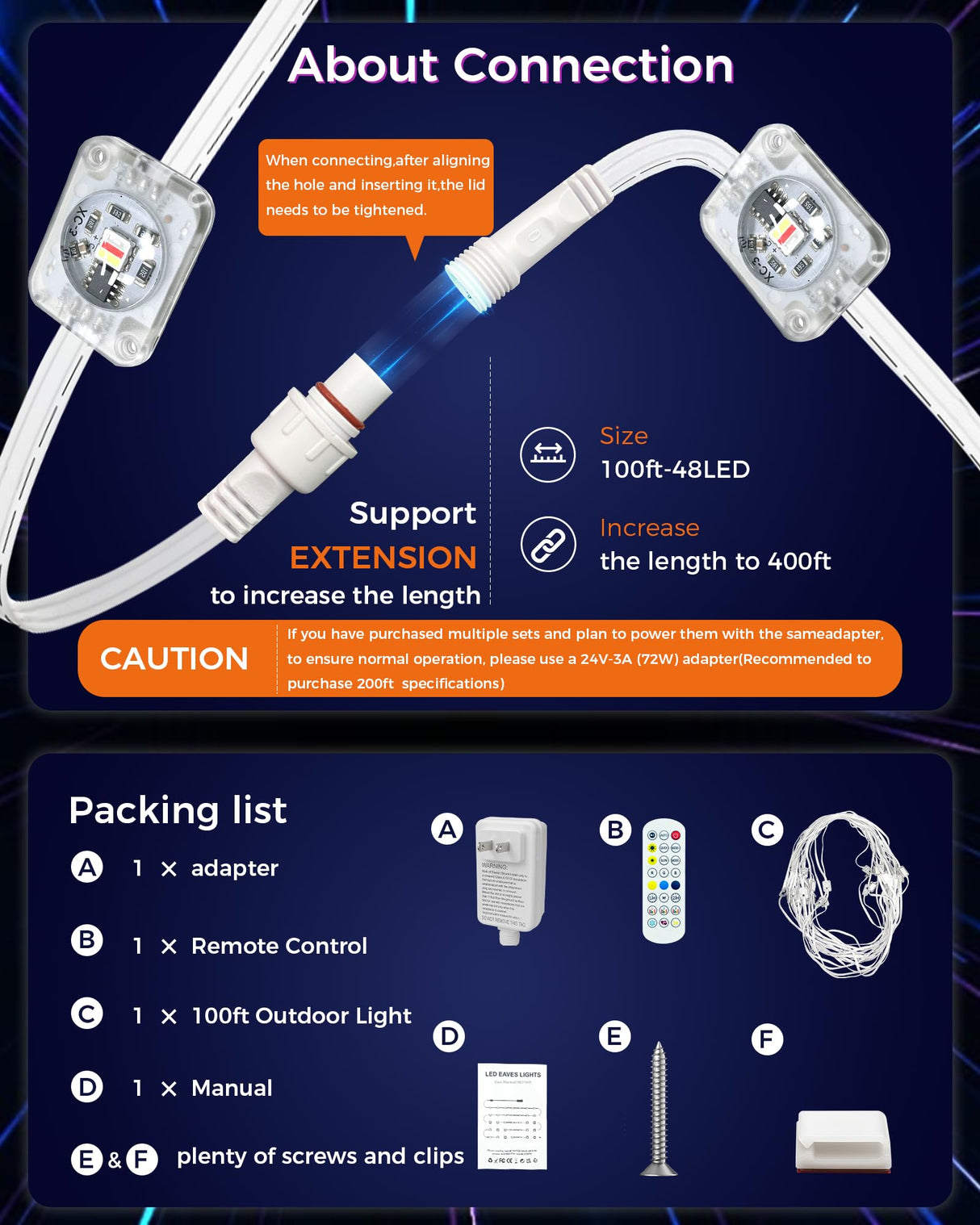 Permanent Outdoor Lights for House, 100ft Smart RGB LED Eave Lights Outdoor Decor with App/Remote Control, IP67 Waterproof Lighting with Multi Scene Modes for Halloween, Daily, Party, Holiday JarryStart