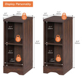 WAMPAT Modern Farmhouse TV Stand with Fireplace for TVs Up to 95 in, Wood Entertainment Center with 18" Fireplace, Sliding Barn Door and Storage Shelves for Living Room, Rustic Brown WAMPAT