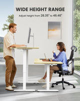 ErGear Height Adjustable Electric Standing Desk, 63x 28 Inches Sit Stand up Desk, Large Memory Computer Home Office Desk (Natural) ErGear