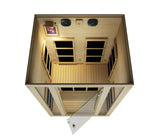 JNH Lifestyles Joyous 2 Person Canadian Hemlock Low EMF Far Infrared Sauna JNH Lifestyles