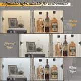 Hitow Wardrobe Cabinet with LED Light Strips, Armoire Closet with Glass Doors, Wooden Large Display Shelf Storage Cabinet with 4 Tiers Shelf, Pop-up Bedroom Armoire Clothes Organizer, White 31.5" W Hitow