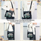 DIY Diamond Art Painting Canvas Crossbody Bag, Ethnic Style, Special Shaped Crystal Diamond Painting by Numbers Mosaic Kits Focart