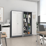 IRONFFICE 72.8" H Metal Storage Cabinet for Brooms,Broom Closet Storage Cabinet,Utility Cabinet for Brooms and Mops,Laundry Room Closet Storage Cabinets IRONFFICE