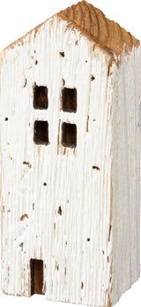 Primitives by Kathy Set of 3 Rustic Wooden House Figurines Primitives by Kathy