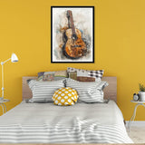 Pavemlo 5D Diamond Art Kits for Adults Guitar, Full Drill Diamond Art Pictures Paint with Diamonds, DIY Cross Stitch Jewel Art Rhinestone Craft for Home Wall Decor (12x16inch)@z317 Pavemlo