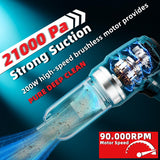 3 in 1 Handheld Car Vacuum Compatible with Makita 18V Battery with 21000pa Strong Suction, Handheld Vacuum Cordless & Blower with 200W Brushless Motor, Mini Vacuum Cleaner for Car, Home (No Battery) YOWMOFT