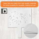 Amyhill 24 Pieces Blank Church Fans Plastic Hand Fan Handheld Fans Set Dry Erase Paddles Blank Photo Fans Double Sided Fans for Parties DIY Crafting and Painting Office Meeting Amyhill