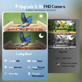 Smart Bird Feeder with 2.5K HD Camera, AI Identify Bird Feeder Solar & Battery Powered, Auto Capture Birds & Notify in Time, Bamboo Wooden Smart Bird Watching Feeder, Ideal Gift for Bird Lover(1.5L) LUCKY NAVI
