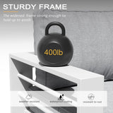 LayinSun Outdoor Aluminum Furniture Set, 5 Pieces Patio Sectional Conversation Chat Sofa Modern Seating Set with Coffee Table LayinSun