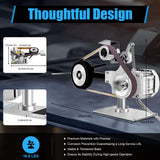 LIAPDG Abrasive Belt Machine, 550W Desktop Belt Grinder For Knife Making Vertical Horizontal Belt Polisher Sharpener 5000Rpm With Brushless Motor Belt Sander for Metal Working Mini Belt-Sander LIAPDG