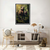 Yomiie 5D Diamond Art Painting Kits Dinosaur, Paint with Diamonds Art Forest Animals DIY Full Round Drill Kits, Embroidery Picture Rhinestone Diamond Crystal Craft Canvas Home Wall Decor 12x16 inch Yomiie