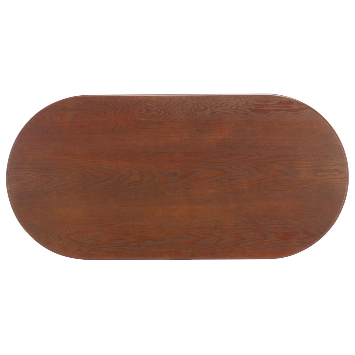 SAFAVIEH Home Collection Osai Walnut Brown Oval Top Coffee Table (Fully Assembled)